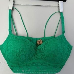 NWT Victoria Secret Pink Bra Green Pink XXL